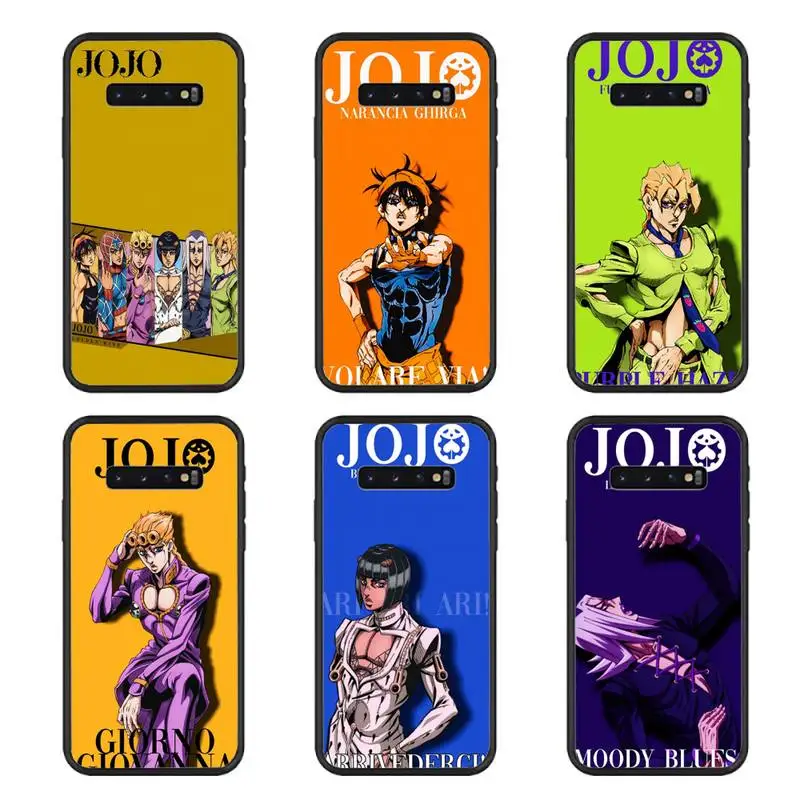 

JoJo's Bizarre Adventure Phone Case For Samsung S20 Ultra S10 S10e S8 S9 Plus S7 Edge Note 10 9 8 Black Soft TPU Cove Fundas