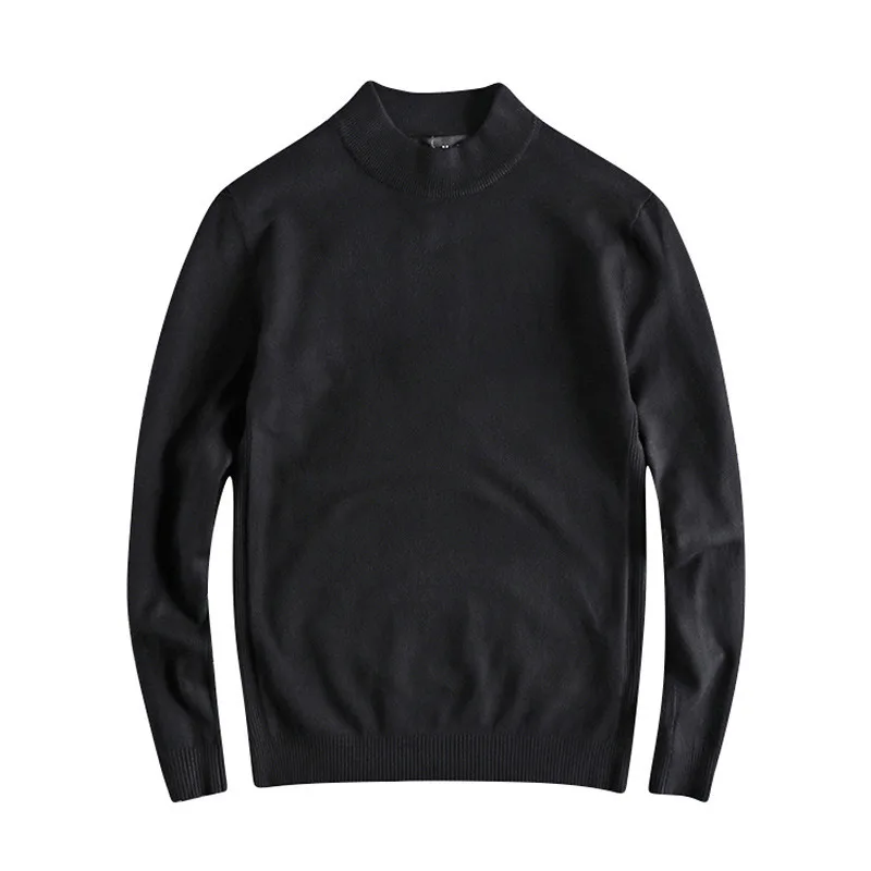 

men's pullover solid Sweater warm autumn and winter bottoming shirt single men casual turtleneck harajuku sweater male tops