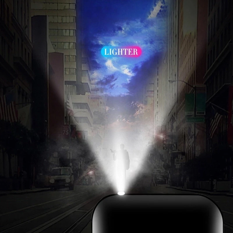 2020 электрическая зажигалка с двойной дугой перезаряжаемая от USB ветрозащитная