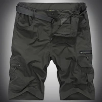 men quick drying shorts hiking urban military outdoor cargo half trouser multi pockets bermuda combat hunting fishing shortm 5xl