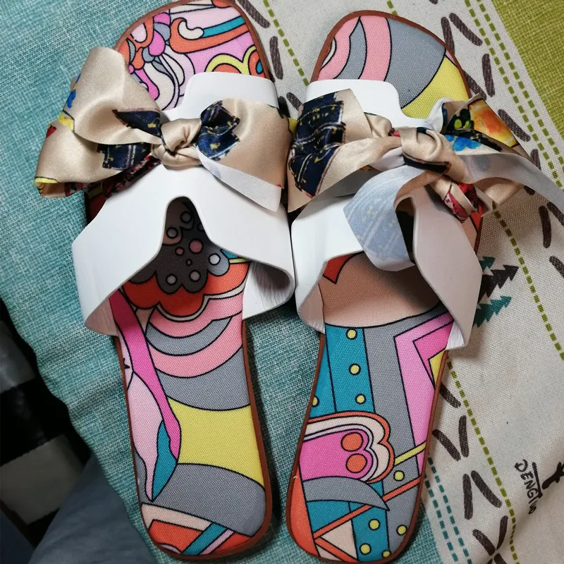 

Women H Slippers Flat Shoes Luxury Brand Design Square Toe Woman Sandals PU Leather Ladies Summer Slides Slip on Hollow Sandals