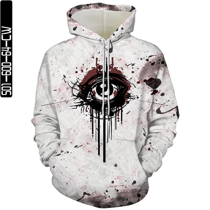 

Hand Painted Eyes Mouth Leisure Male Unisex Hoody 3D Print Autumn New Man Women Sweatshirt Hoodies Loose Fashion Casual Hoodies
