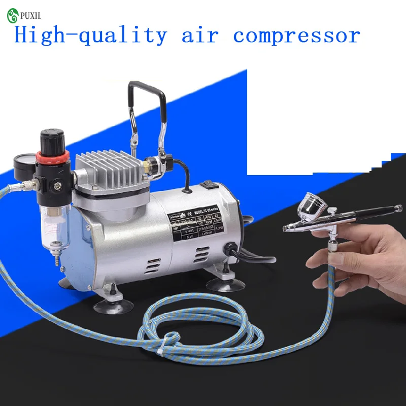 TC-20B 220V 23-25 L/ min 1/5Hp Small Airbrush Compressor Small Vacuum Pump airtight pump