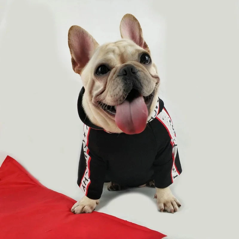 

French Bulldog Clothes Dog Hoodie Warm Sport Retro Dog Sweater Pet Clothes Puppy Dog Pugs Puppy Luxurious Warm Clothing