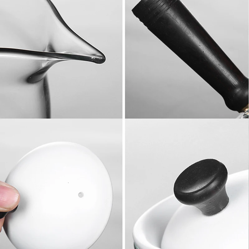 

JIEWU Glass Heat-resistant Kettle Ceramic Liner Cooking Dual-purpose Teapot 2021 New Hot Office Kitchen Tea Set Accessories