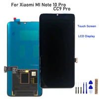 amoled for xiaomi mi cc9 pro touch screen lcd display digitizer assembly for mi note 10 pro lcd display touch