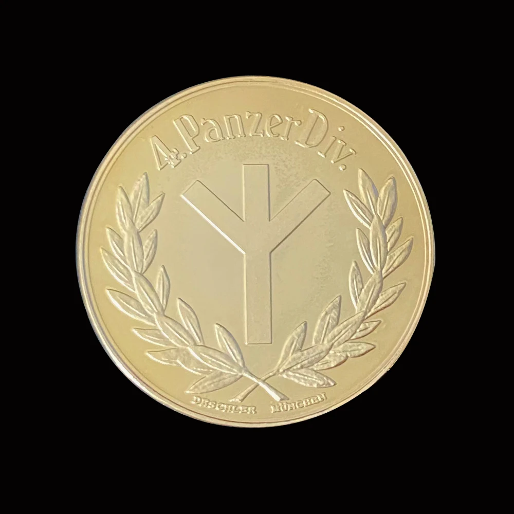 Солдаты Второй мировой войны Kompanie Aufklarungsabteilung 4 Panzerdiv Challenge золотая монета мир во