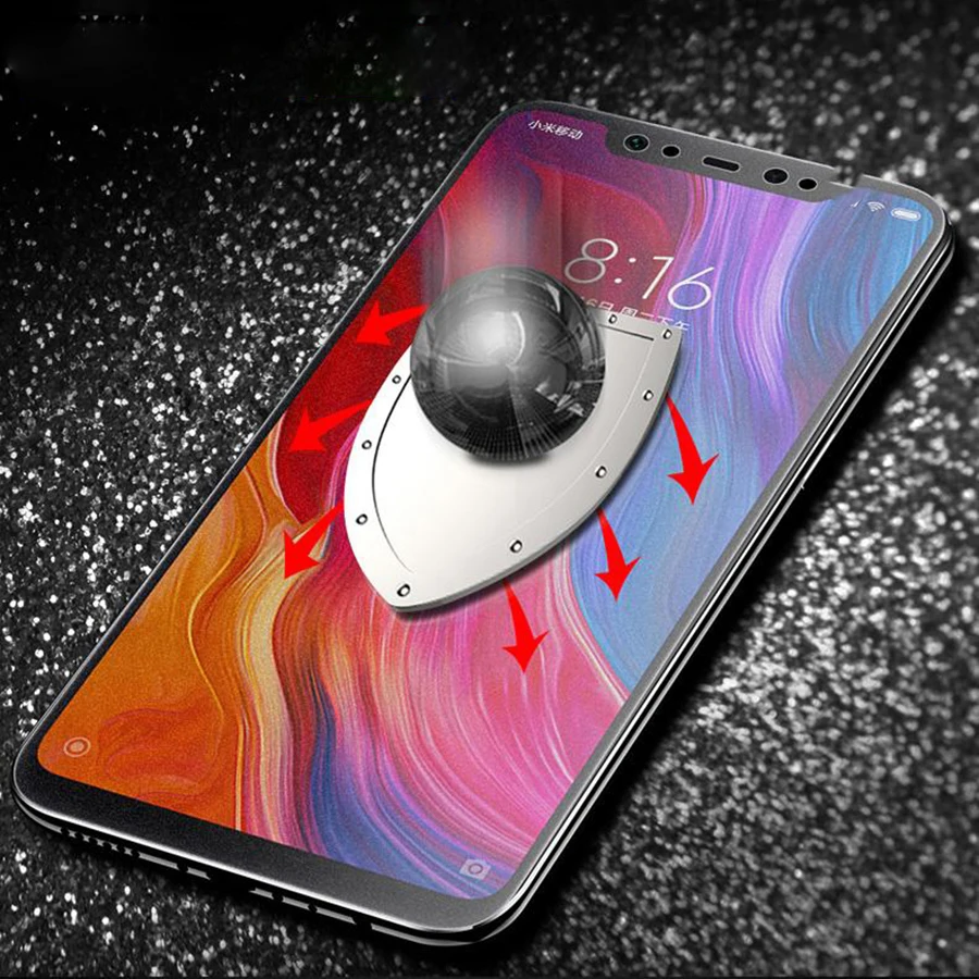 Матовое закаленное стекло для Xiaomi Mi 9T 9 8 Poco Pocophone F1 A2 lite Redmi K20 Note 7 6 5 Pro защита
