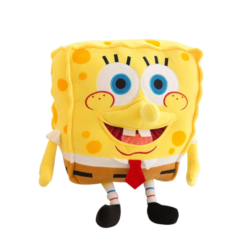 SpongeBob 3D моделирование реалистичные спанчбоб плюшевый Кукла Мягкая safa Подушка Морская жизнь мультфильм мягкие милые игрушки для детей Подарки для девочек - Цвет: SpongeBob