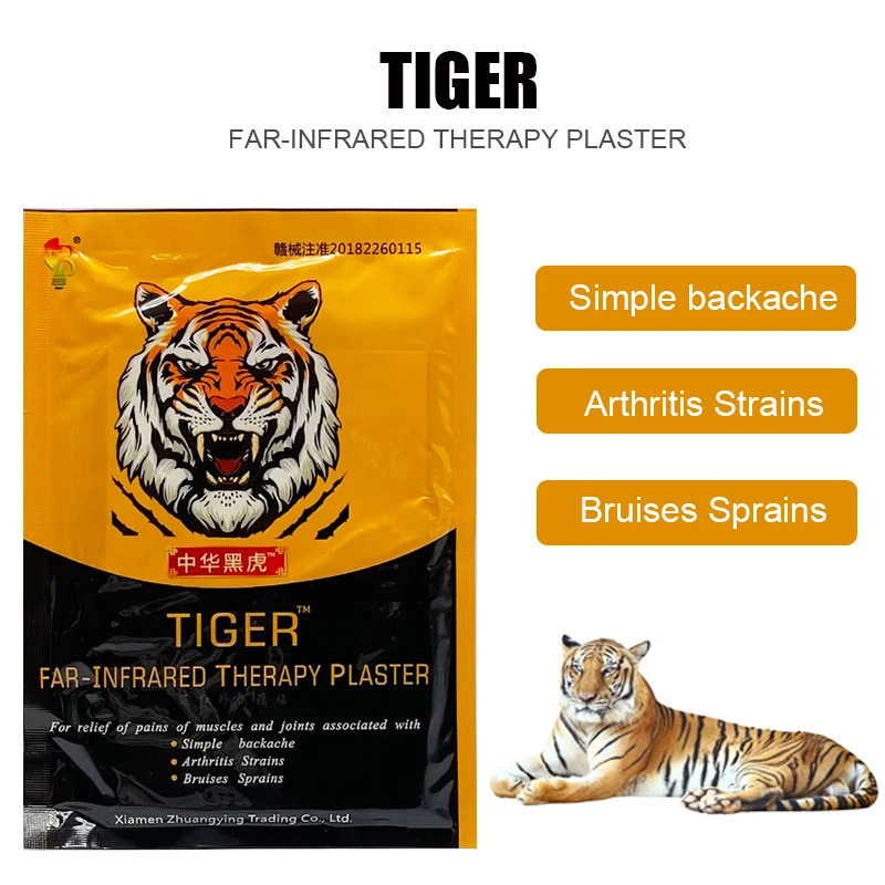 

40PCS Chinese Black Tiger Balm Plaster Pain Relief Patch Muscle Back Ache Medical Plaster Orthopedic Plaster Heath Care
