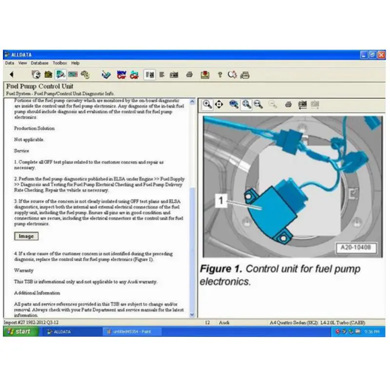 Программное обеспечение Alldata 640 для ремонта автомобиля 10 53 Гб HDD Поддержка Windows 7/8/10