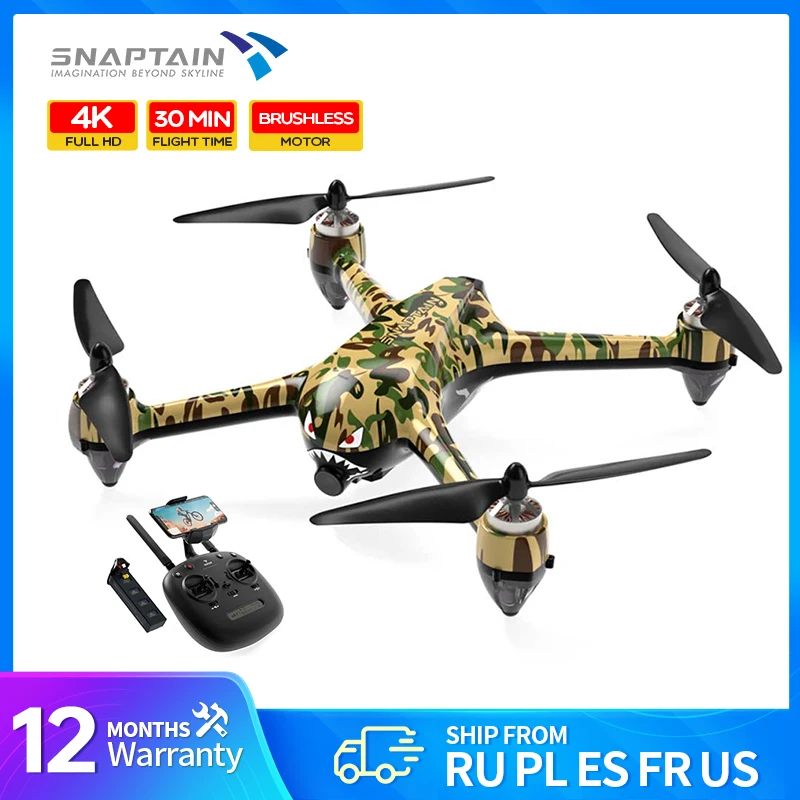 SNAPTAIN 4k profesional Камера Дрон 5G Wi Fi GPS HD FPV радиоуправляемая беспилотная камера высокое