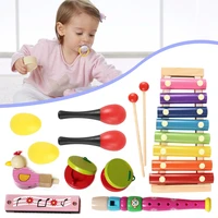 musical instruments for toddler with carrying bag music percussion toys set for with xylophone rhythm band tambourin toys gift