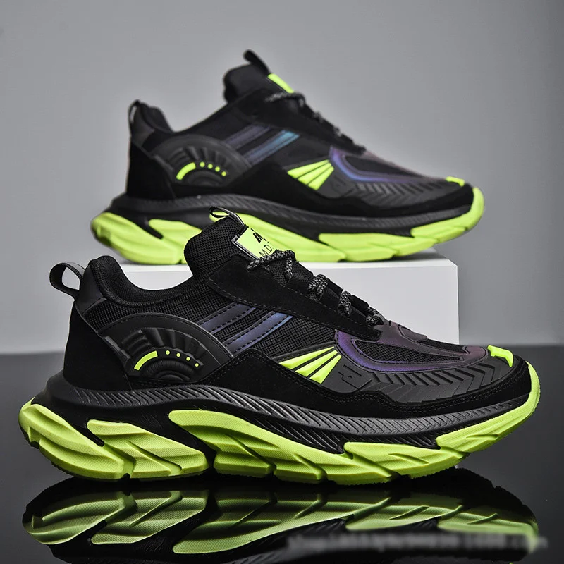 

Новинка 2021, мужские повседневные кроссовки большого размера, Высококачественная Весенняя дышащая легкая повседневная спортивная обувь дл...