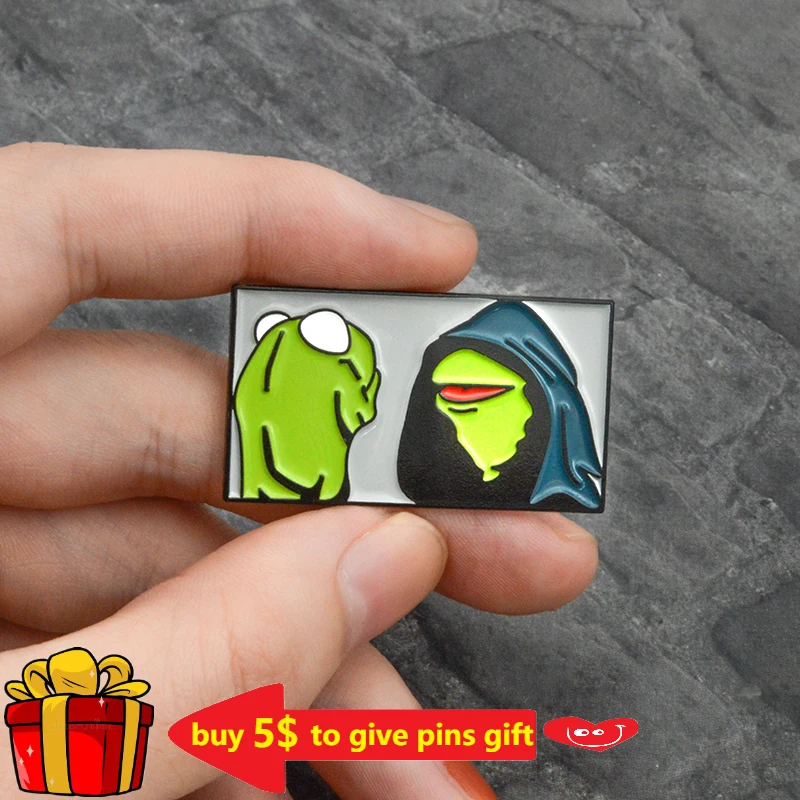 Эмалированные заколки в виде черепа лягушки аквариума