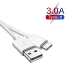 Кабель USB Type-C для Huawei P40, P30 Pro, Honor 30, 20, 10X, 9X lite, OPPO A72, A93, A94, 0,2 м, 1 м, 2 м, 3 м