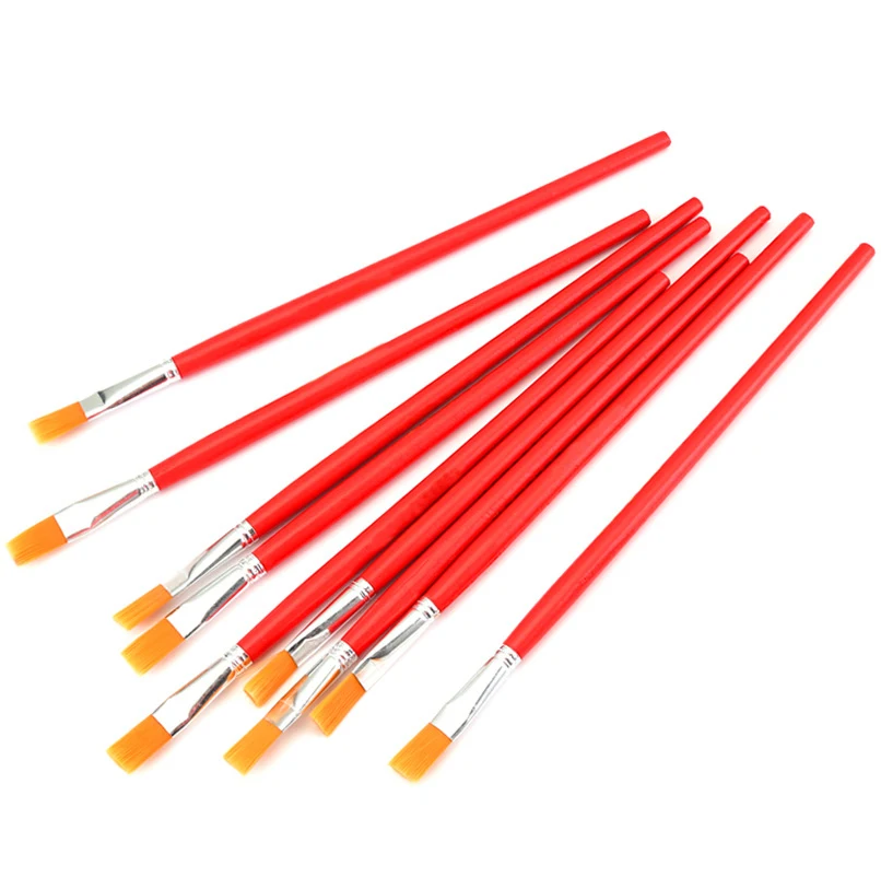 

6 Pcs/Set Fine Oil painting brush acrylic painting digital painting children's environmental nylon brush row pen Stationery