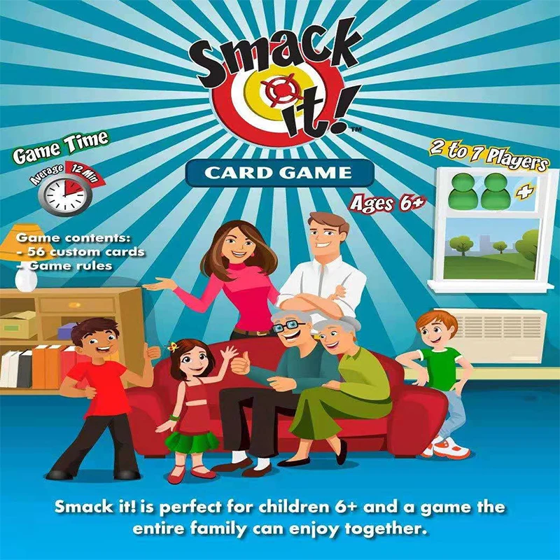 

Smack it Card Game for Kids Family Funny Card Game Children Playing Card