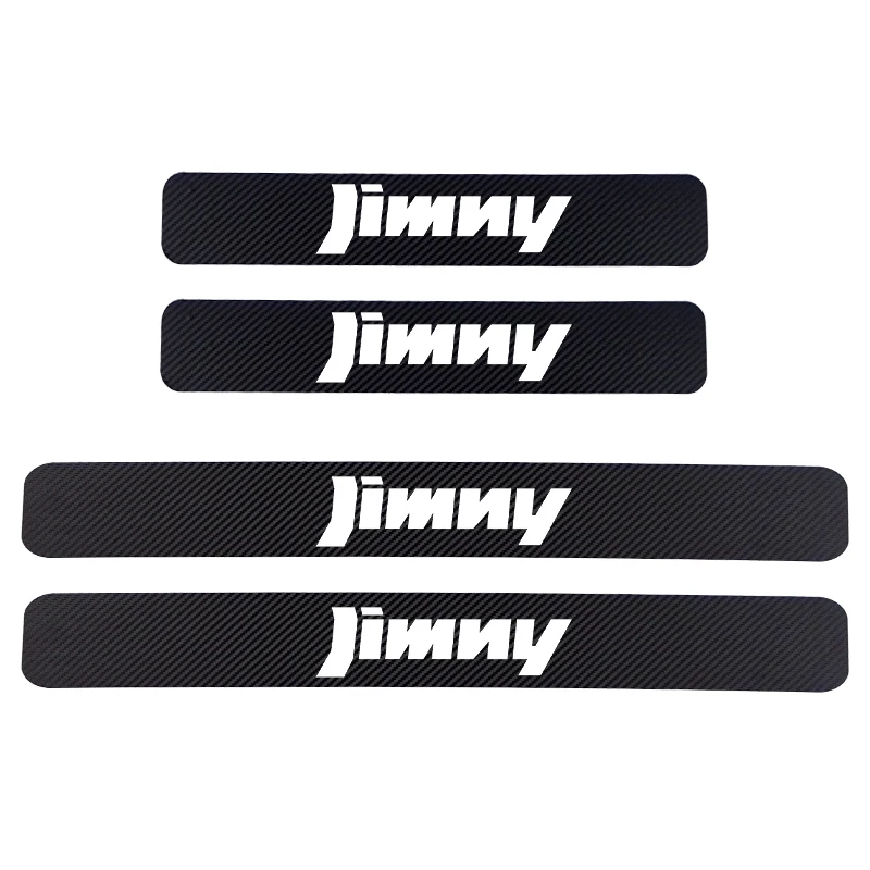 4 шт. автомобильные наклейки порог двери Виниловый протектор для Suzuki JIMNY