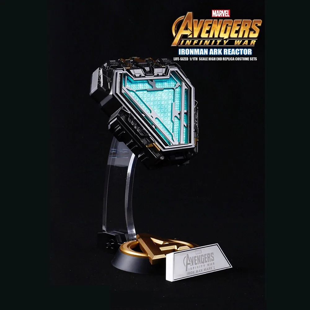 Новый 1:1 с принтами &quotMARVEL&quot &quotМстители Железный человек Mk50 дуги Реактор