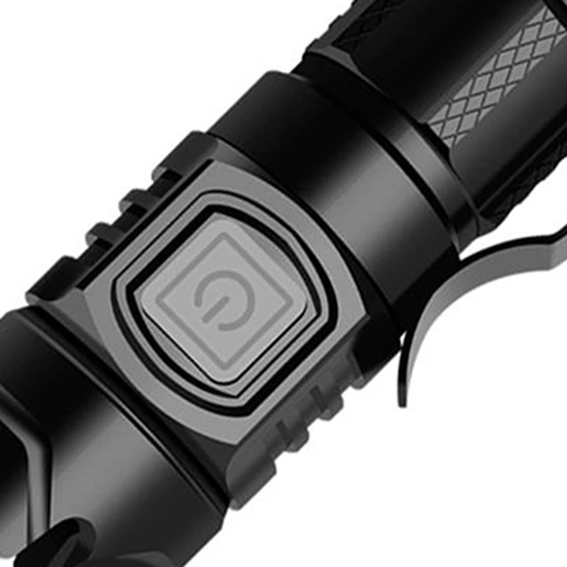

LED Flashlight USB Rechargeable Waterproof Zoom 3 Switching Modes Mini Flashlight Using 16340 Battery