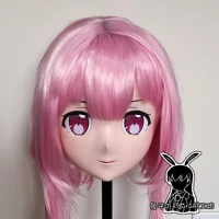 rb7125customize full head quality handmade femalegirl resin japanese anime cartoon character kig cosplay kigurumi mask
