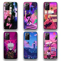 vaporwave glitch anime phone case for samsung galaxy note20 ultra 7 8 9 10 plus lite m51 m21 m31 j8 2018 prime