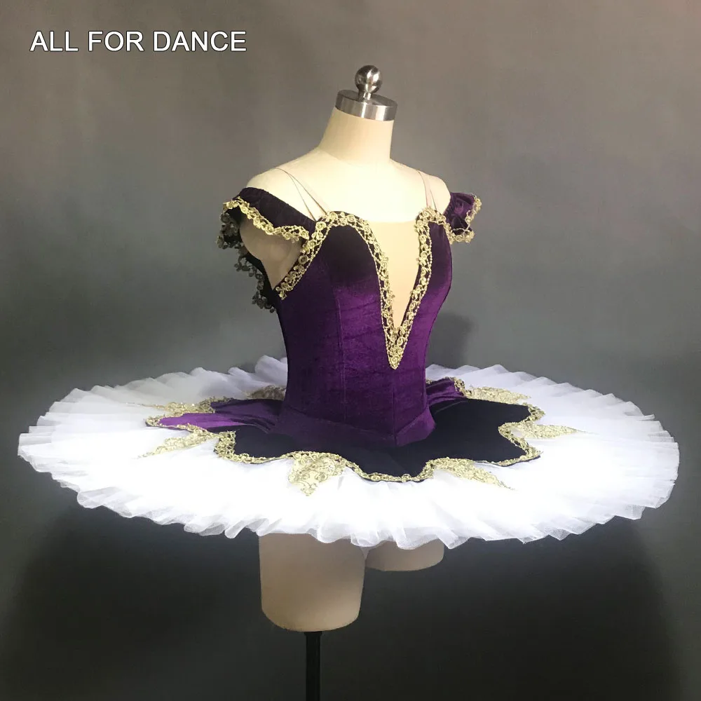 Бархатный лиф BLL141 Красного/темно-фиолетового цвета с золотой отделкой