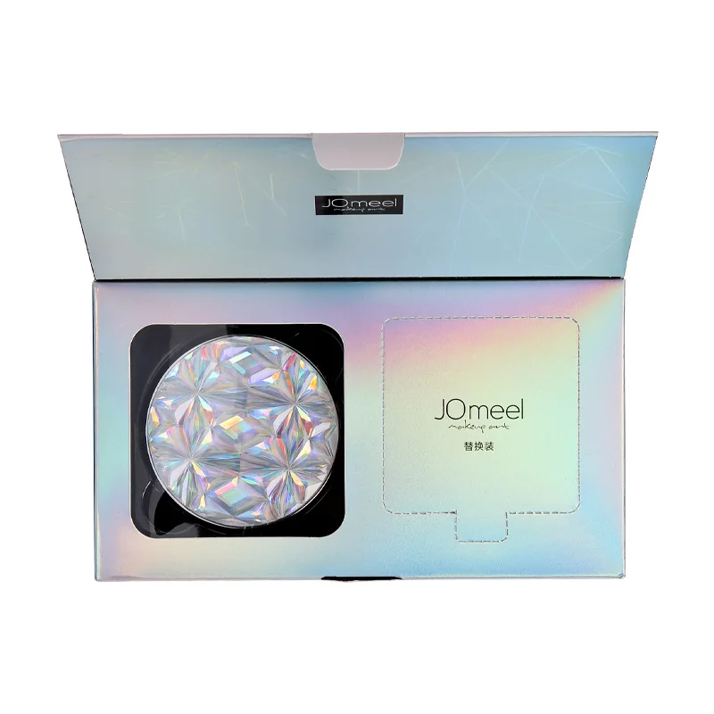

Gift Crystal Shinny Diamond BB Cream Air Cushion Oil-control Full Coverage with Beauty LED Light Moist Face Makeup Brighten Skin