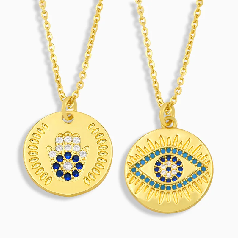 

Прозрачный кристалл дьявола ожерелье с подвеской глаз с 18 дюймов звено цепи для женщин вечерние подарок удачи ювелирные изделия