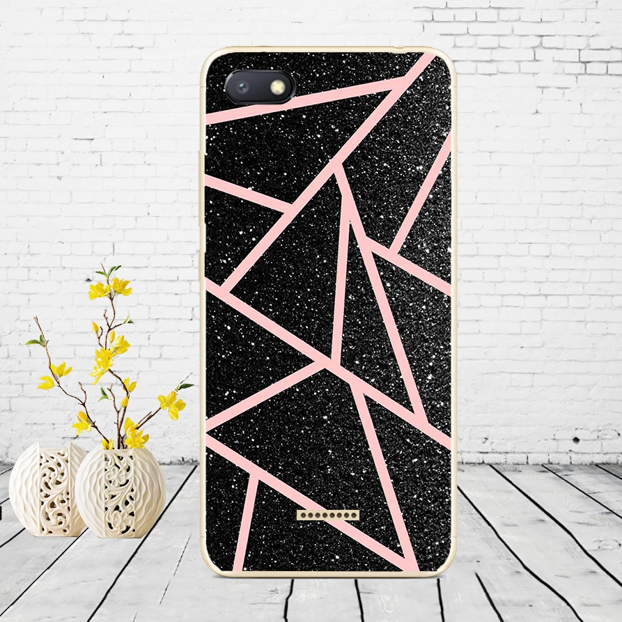 D26 Силиконовый чехол для xiaomi redmi 6a защитный чехол Мягкий ТПУ чехол для телефона Чехлы для xiaomi redmi 6A чехол бампер 6a Coque - Color: D26