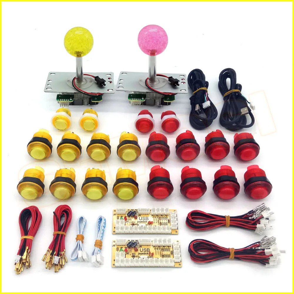 Светодиодная аркадная часть сделай сам 2x USB кодировщик с нулевой задержкой + 2x8