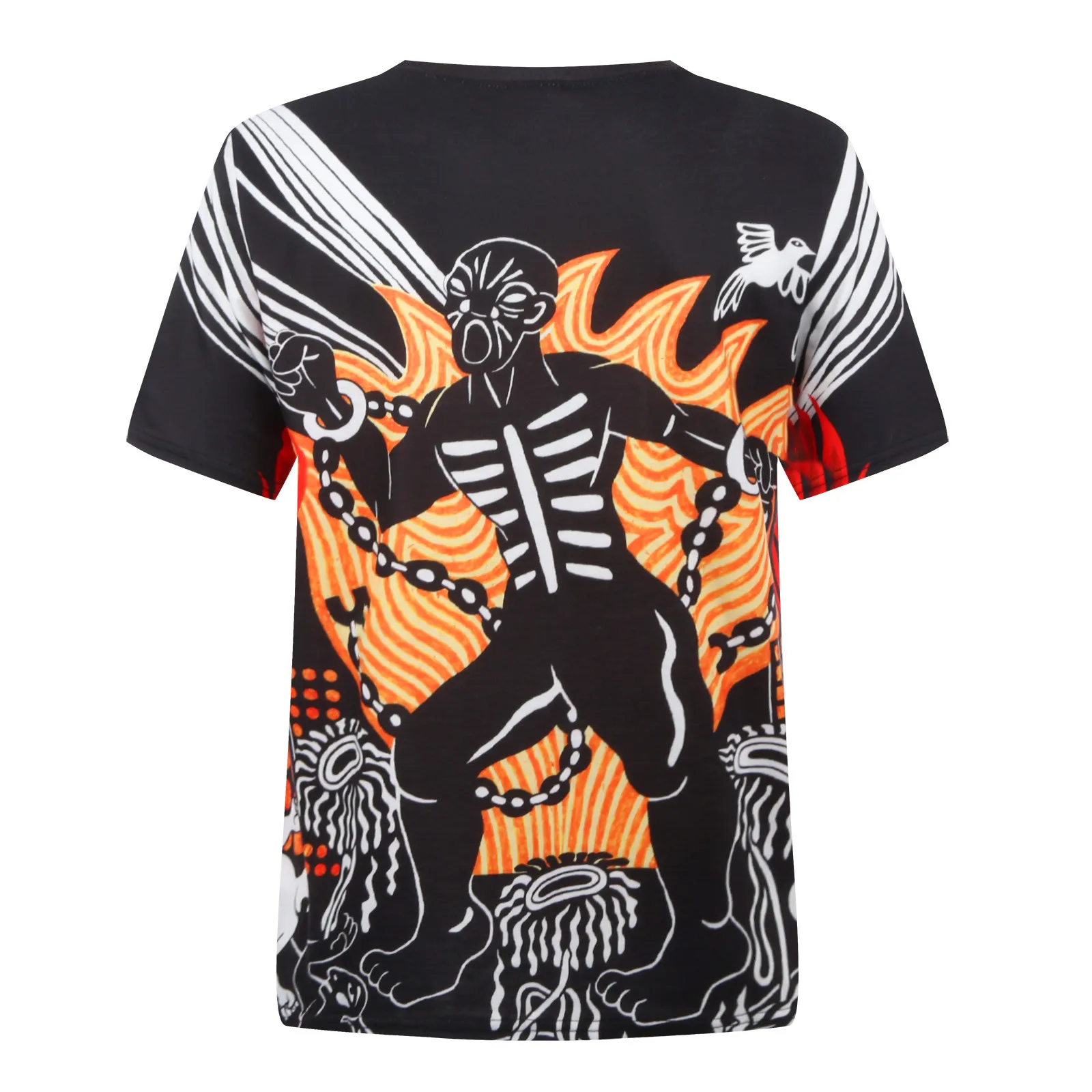 

2021 Summer T-shirt Men's Tops Vintage Printed T-shirt Casual Short Sleeve Round Neck Shirt Trendy Streetwear