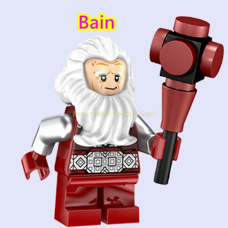 Bain Хоббит Властелин колец Bllbo Aragorn Orcs Bard eowin Ringwraith Gandalf подарки на день рождения строительные блоки игрушки для детей - Цвет: Bain