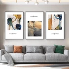 Современный абстрактный геометрический Цвет настенные картины холст картина, печатный плакат Декор настенные картины Гостиная украшения