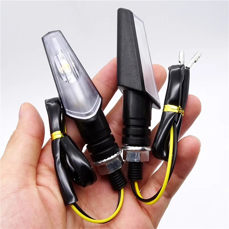 

2PCS Universal Motorcycle LED Turn Signal Light LED Amber Lamp Flash Indicator Direction Signal License Light Accessorries