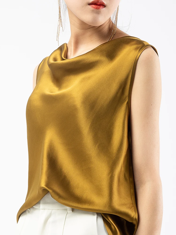 Женский укороченный топ Tcyeek летний из натурального шелка Корейская Винтажная