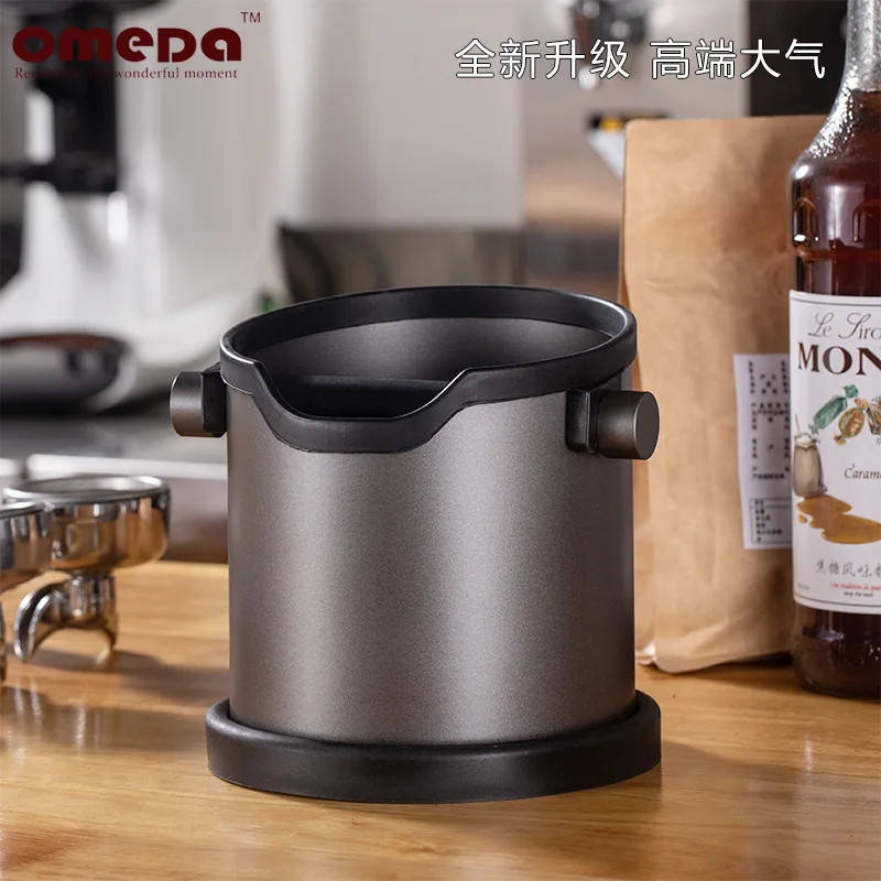 Barril de polvo de escorias de acero inoxidable, Cubo de escorias de caf&eacute; de silicona, Cubo de escorias de roscado caliente para el hogar-1