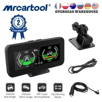 mrcartool m50 car compass pitch tilt angle protractor inclinometer hud off road accessories intelligent gps slope meter