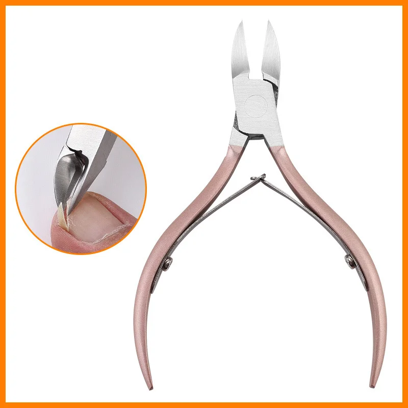 Розовое золото кусачки для кутикулы ногтей клипер резак ножницы-триммер