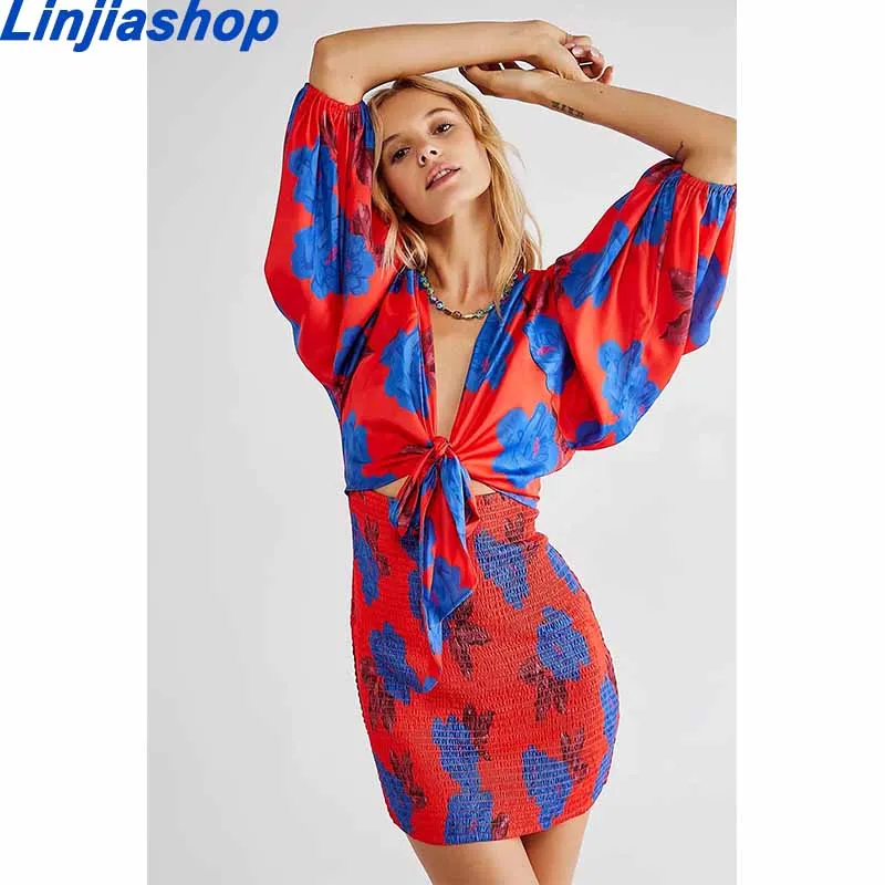 

Women Chic Fashion Pleated Red Mini Dress Vintage Long Sleeve Hollow Out Female Loose Dresses Vestidos Mujer