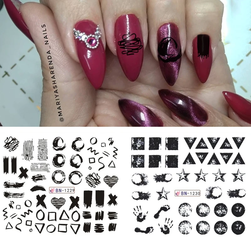 Переводные Слайдеры для ногтей машинка леопардовые полосатые наклейки с