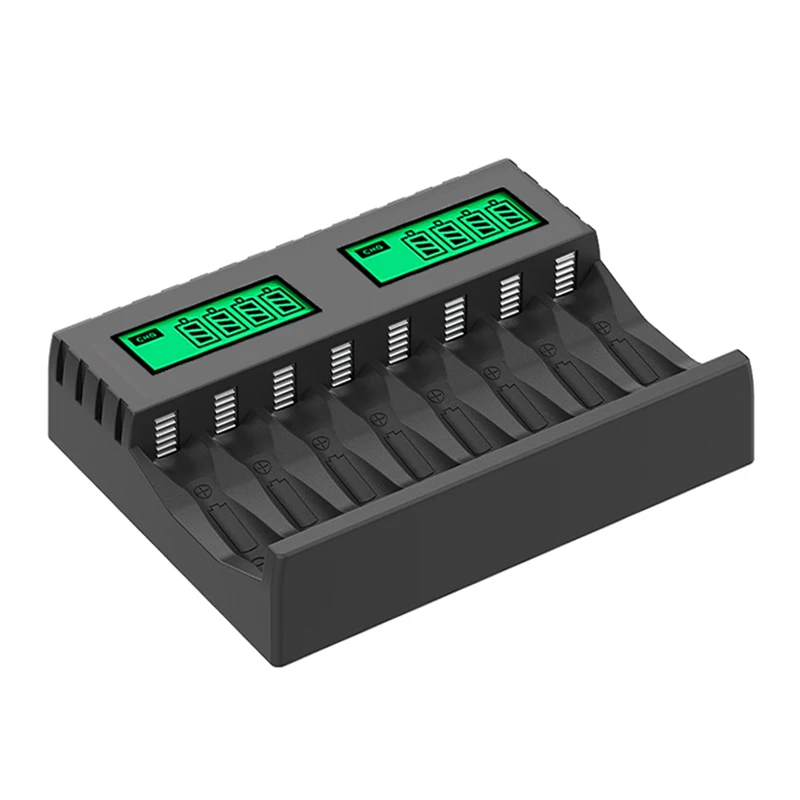 

VOXLINK USB 8-Slot Battery Charger With LCD Display Intelligent Chargering AA/AAA Ni-Cd Ni-Mh Rechargeable Batteries Smart Tools