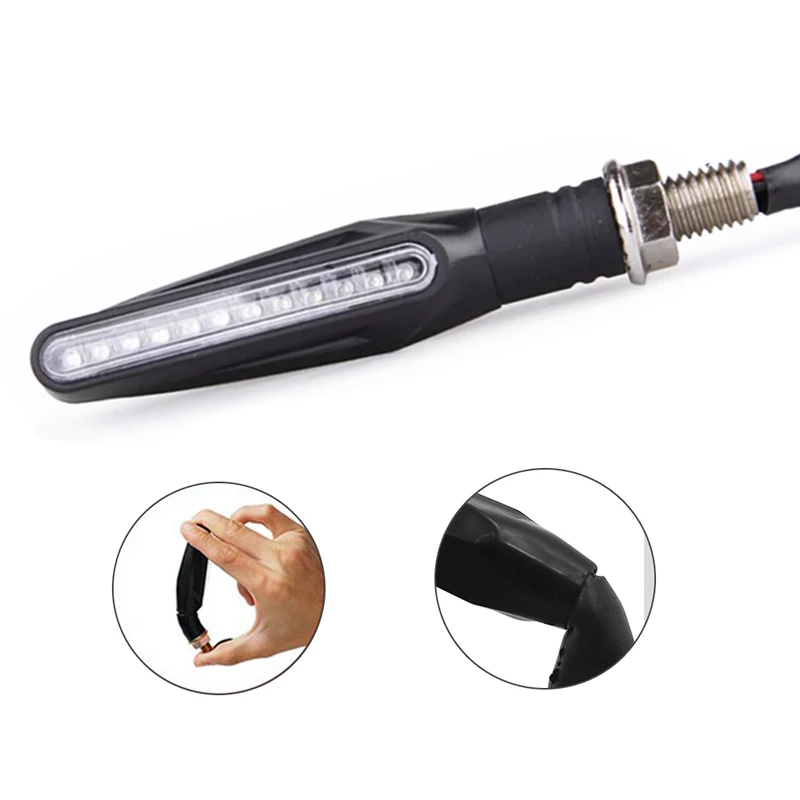 2 шт. светодиодный светильник для мотоцикла с поворотным сигналом желтый