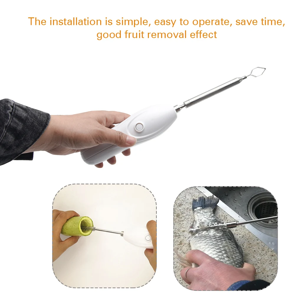 

Drill Stainless Steel Multipurpose Cutter Electric Durable Portable Fruit Corer Tools Spiralizer Kitchen With Handle Vegetable