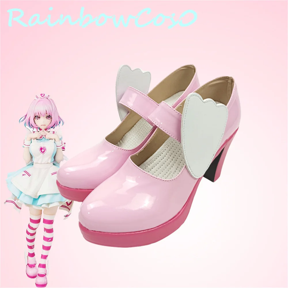 

THE IDOLM@STER Yumemi Riamu Cosplay Shoes Boots Game Anime Carnival Halloween Rainbowcos0 W2125