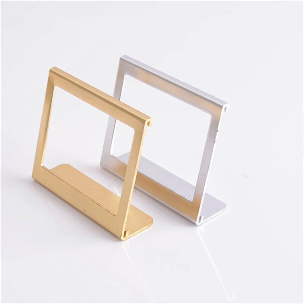 Золотой серебряный бумажный алюминиевый сплав ценник держатель для этикеток