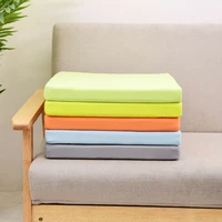 40x40 cm removable solid cotton square chair seat pad outdoor tie on garden waterproof seat home textile cushion for desk