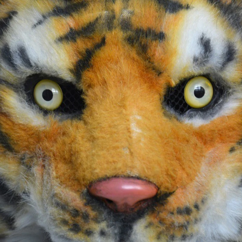 

High-End Simulation Animal Mask Mouth Moves Halloween Funny Mask For Adults