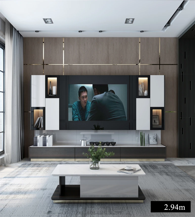 Масштабируемая ТВ подставка Длина стола гостиная домашняя мебель современный